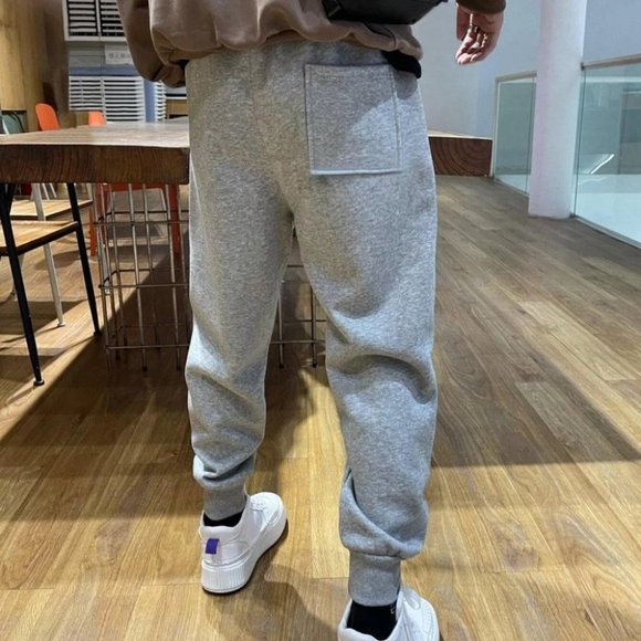 Grey Mens Drawstring Sweatpants - Picture 2 of 3